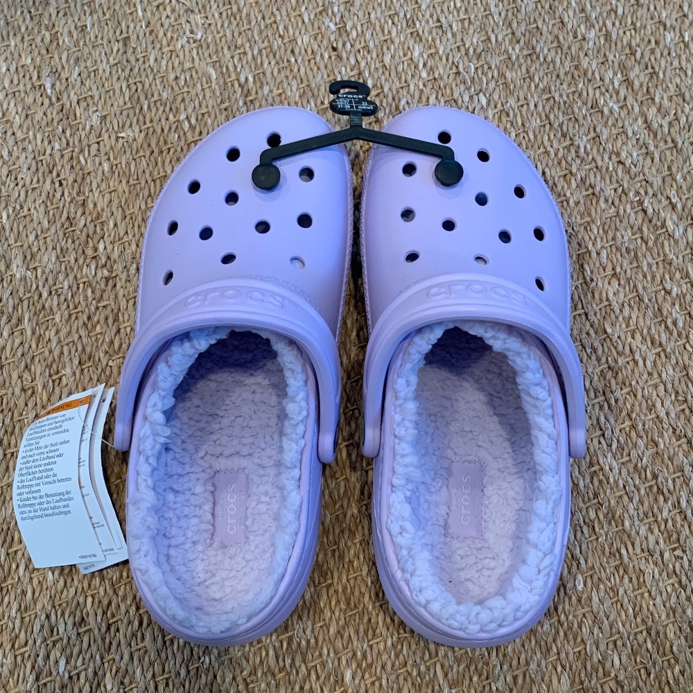 Crocs Classic Fleece Lined Lavender Light Purple